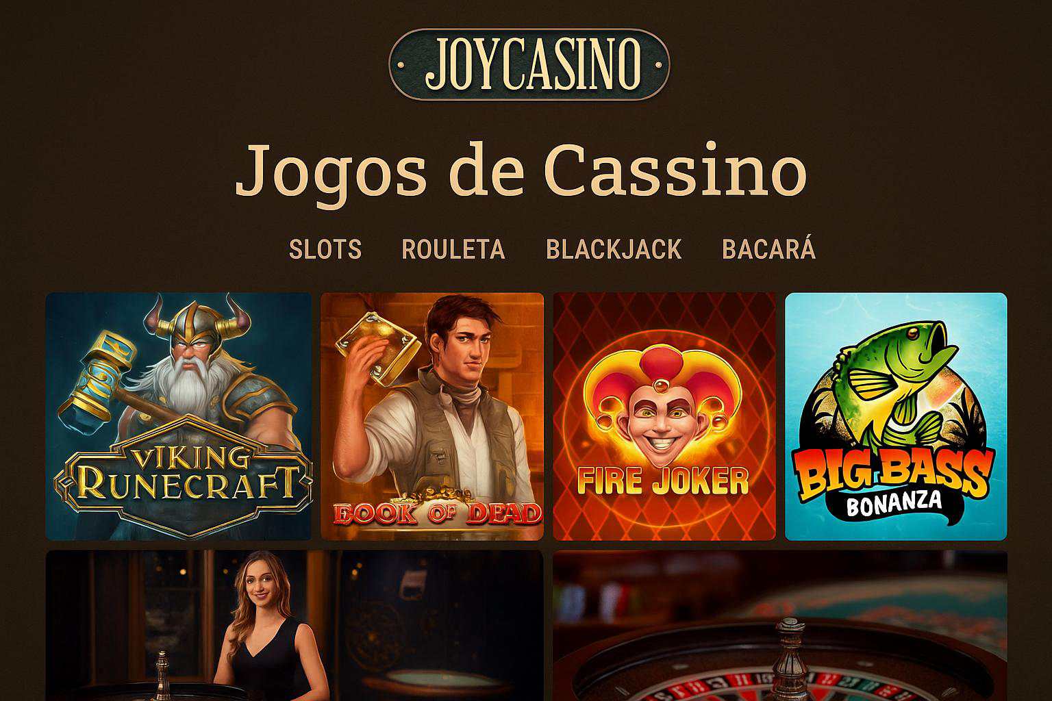 Jogos de cassino online JOYCASINO  