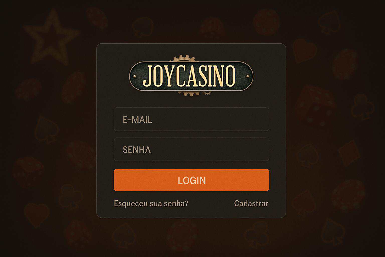 Criar uma nova Conta no plataforma JOYCASINO  